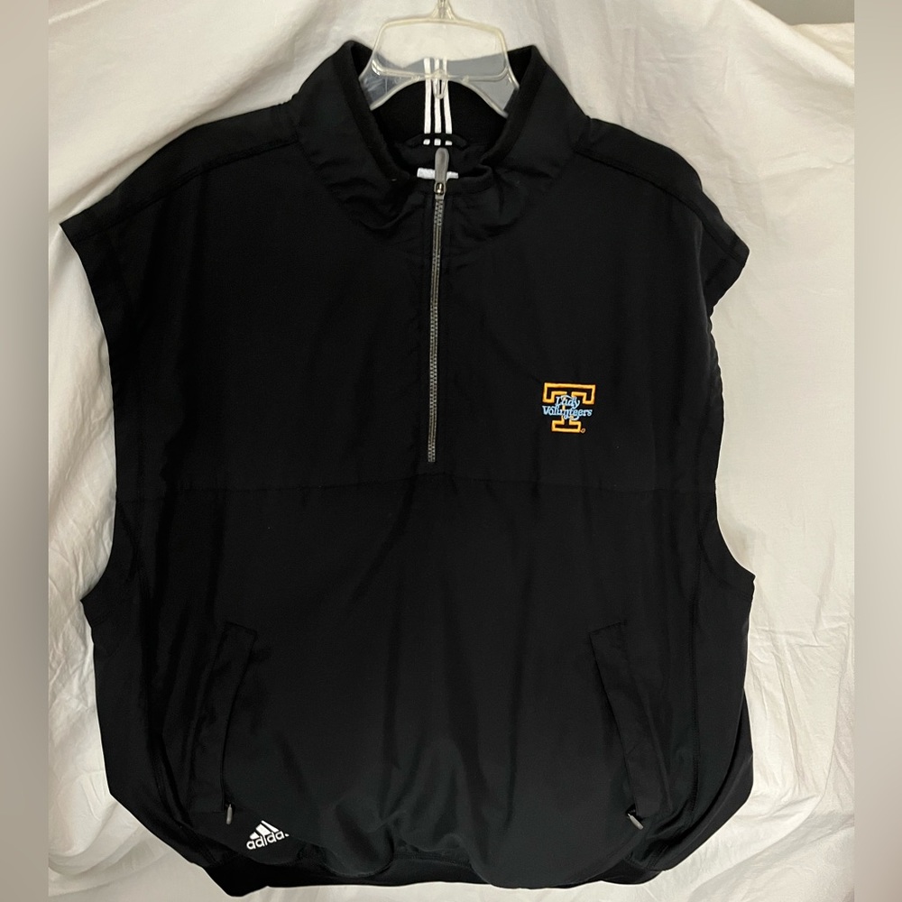 Lady Vols Adidas Vest Black with blue/orange logo and white detailing 2XL